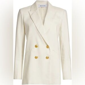 Veronica Beard dale Dickey Jacket blazer 14 nwt off white linen blend $695